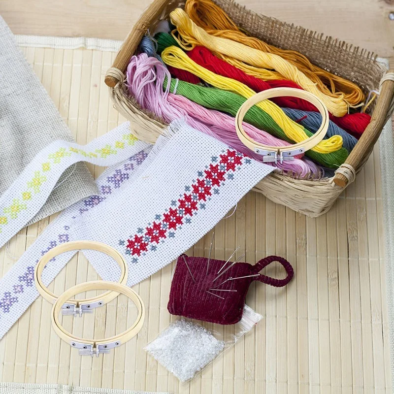 8-26 см бамбуковая рамка пяльцы для вышивания кольцо Diy Needlecraft машина для вышивки крестом круглая петля ручные бытовые швейные инструменты 8 Размер
