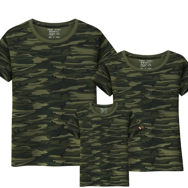 Camouflage02 LYTLM/одинаковые футболки для семьи Одежда для мамы и дочки Одинаковая одежда для мамы, папы и сына семейная футболка в стиле милитари, папа дочка - Цвет: Camouflage02
