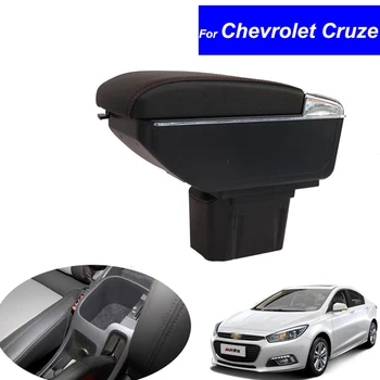 

For Chevrolet Cruze 2012 2013 2014 2015 2016 Armrest Leather Car Center Console Armrests Storage Box Auto Armrest with USB