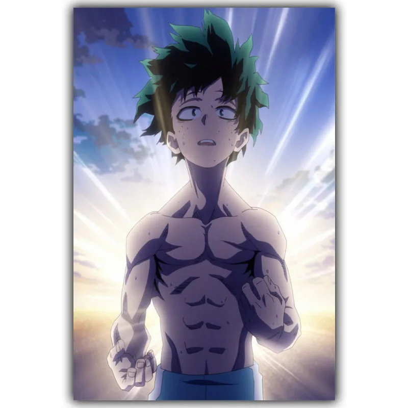 Boku No Hero Academy Шелковый плакат с принтом для мальчиков и девочек, украшенный спальней, японское аниме, плакаты, обои - Цвет: 05