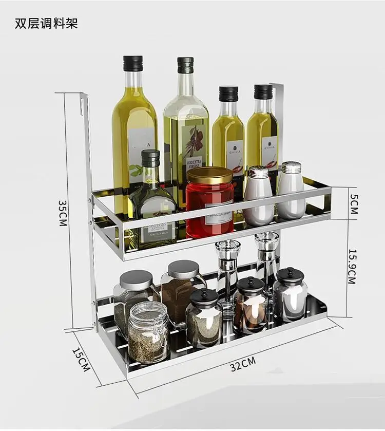 Almacenaje Организация Range organizateur Organizadores De нержавеющая сталь Cozinha кухня Organizador Cocina кухонная стойка