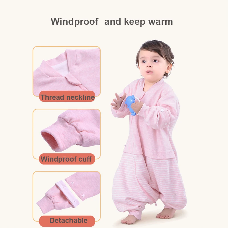 Детский спальный мешок; комбинезоны; спальный мешок; детская одежда для сна; мягкий хлопковый раздельный комбинезон для сна; детское постельное белье