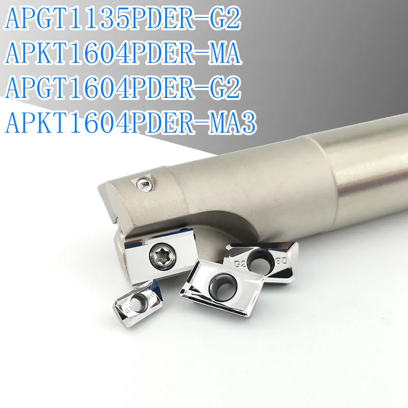 CNC milling insert R0.2 APGT APKT 1604 1602 1135 PDER-MA G2 R0.8 R0.4 | Инструменты