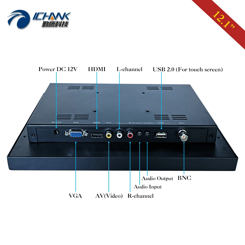 HDMI Է USB VGA Ż  ̹,  ġ LCD ũ ÷ ZB120TC-592D, 12.1 ġ , 1024x768, 10 Ʈ 