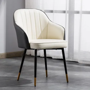 

Modern Design Padded Dining Chair Fashion Clear Living Room ChairLeisure Chair Furniture Loft Chairs Nordic Furniture