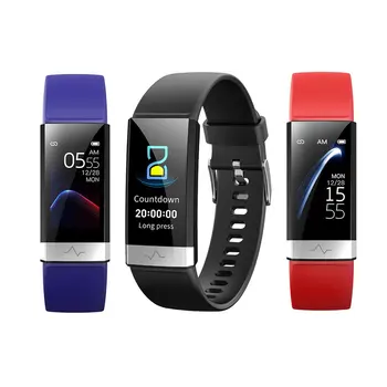 

ECG +PPG V19 Smart Bracelet Heart Rate Blood Pressure Oxygen Sleep Monitoring Bluetooth Fitness Tracker Large Screen Smart Watch
