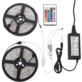 

Smart WIFI LED Strip Light White Warm White RGB LED Strip Waterproof 5050 5M 10M 15M Rope Light With LED WIFI Controller