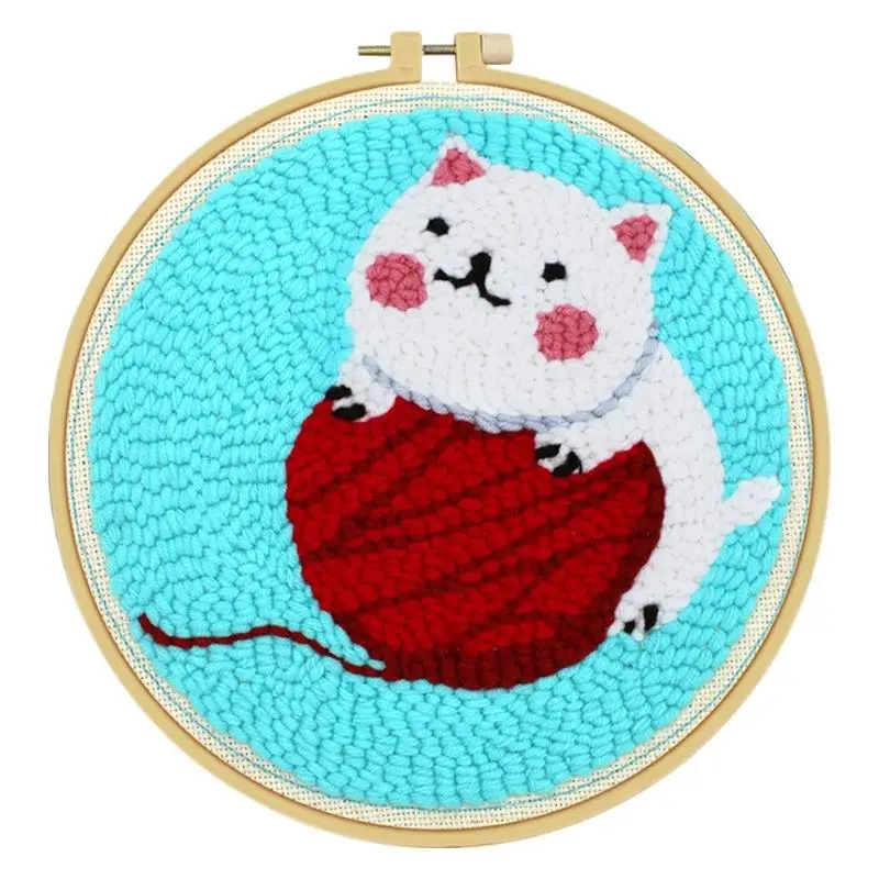 Cartoon Owl Cross Stitch Kit Embroidery Needlework for Beginner Sewing Tool - Цвет: F