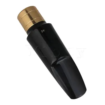 

Yibuy Bakelite Copper Semi-Metal Mouthpiece for Tenor Sax Woodwind 4C
