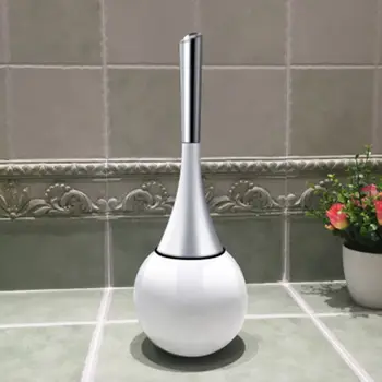 

Creative Toilet Brush Holder Set Bathroom WC Scrub Cleaning with Stainless Steel Base Washroom Tool