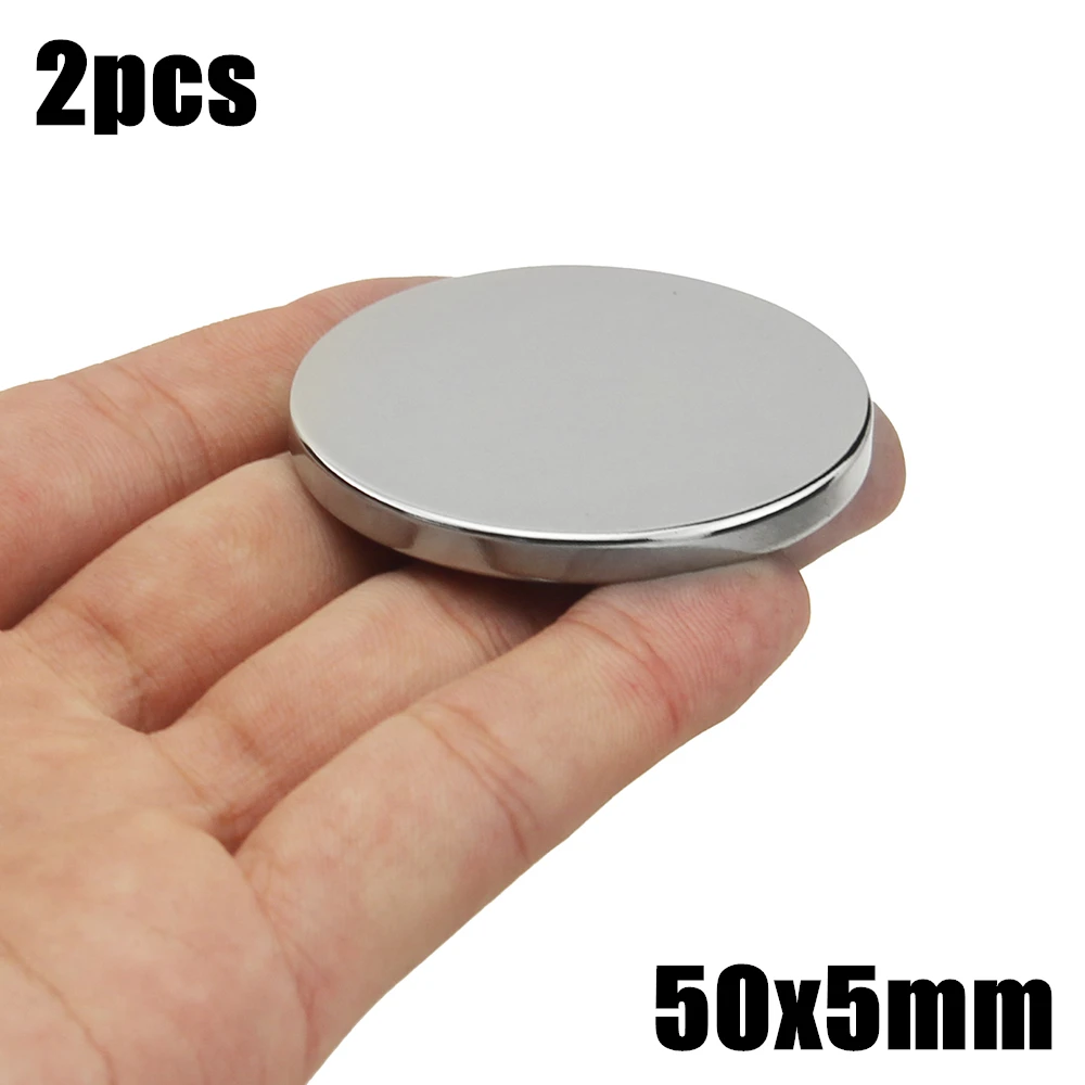 

2pcs 50x5mm Super Powerful Strong Bulk Small Round NdFeB Neodymium Disc Magnets Dia 50mm x 5mm N35 Rare Earth NdFeB Magnet