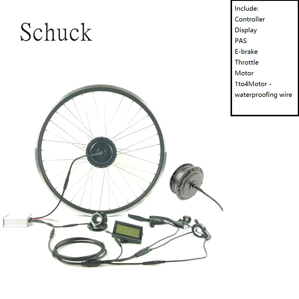 Schuck48V500WLCD3 дисплей электрический велосипед комплект переднее колесо 16to28inch 700c Электрический комплект для велосипеда колесная Лента Велоспорт Набор DIY часть