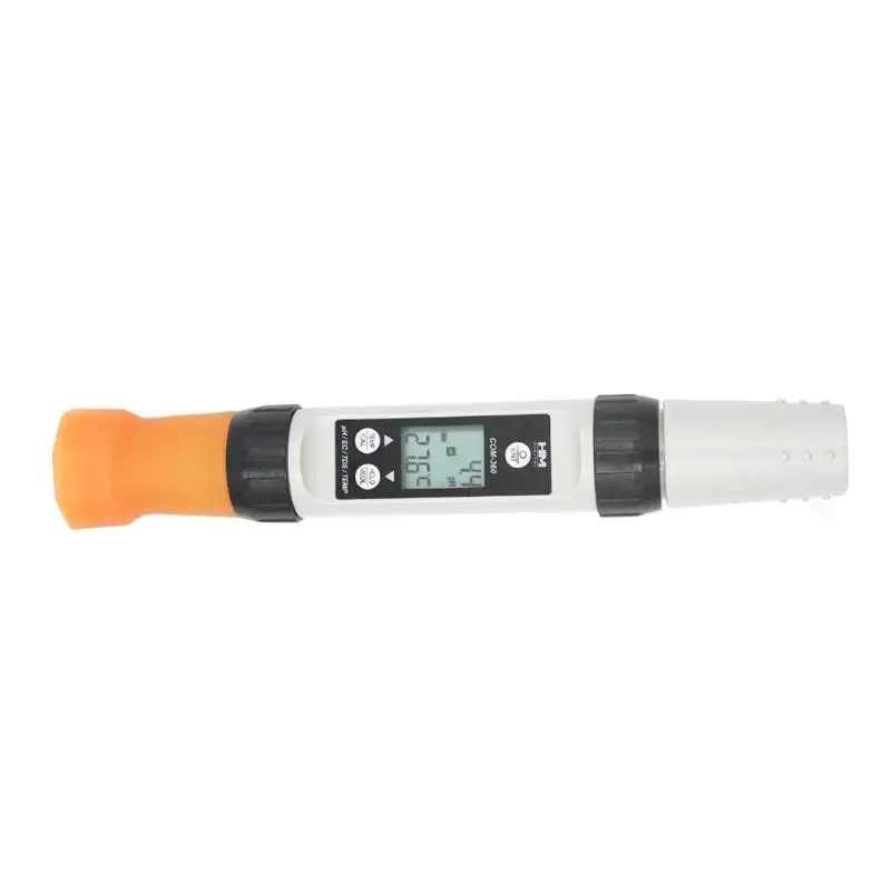 HM COM-360 Цифровой PH/TDS/EC/Temp метр тестер контроль качества воды точный и быстрый чтение водонепроницаемый прочный ph-датчик