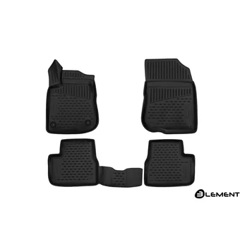 

3D mats in salon Peugeot 2008, 2014, 4 PCs (PU) (Peugeot)