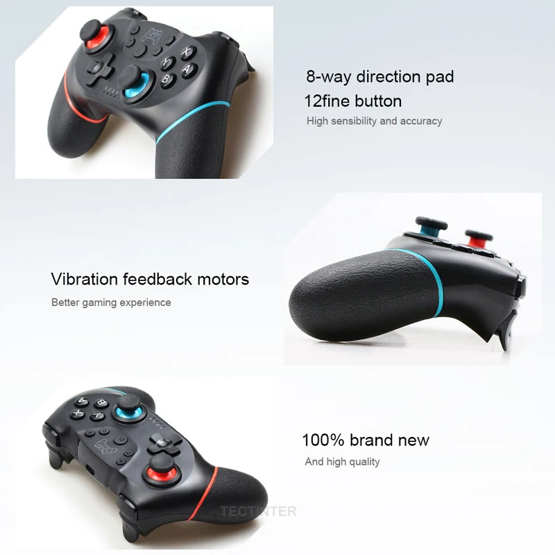 Wireless Game Controller Joystick Compatible Nintendo Switch NS Pro Console Joypad / PC Accessories Controle Support Bluetooth