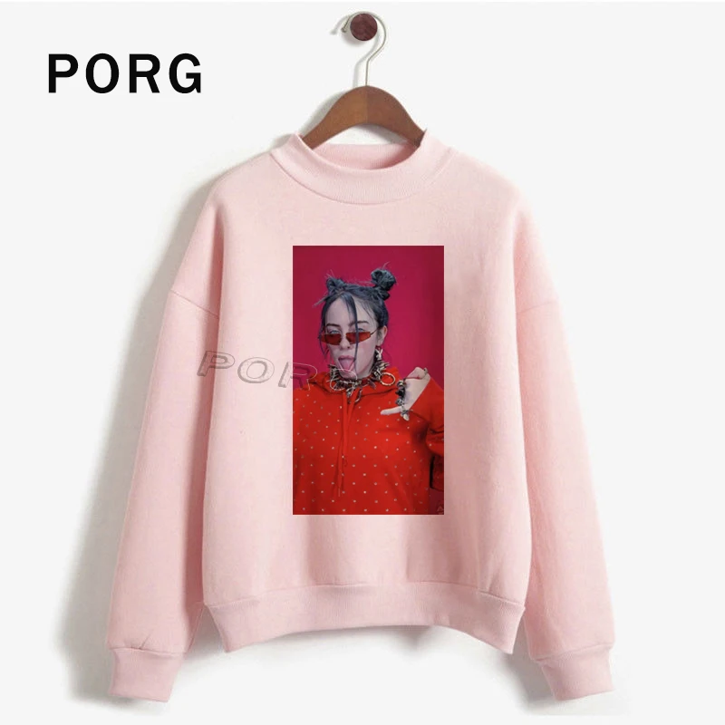 Billie Eilish Fans холодный розовый белый феминизм теплые Hoddies Ullzang женские модные толстовки Harajuku Женская нарядная толстовка с капюшоном 90s