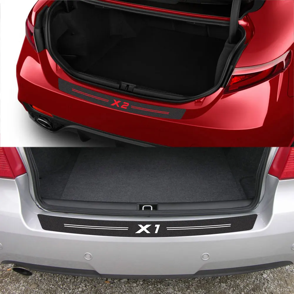 Kofferraum aufkleber Autozubehör Kohlefaser-Aufkleber für BMW x5