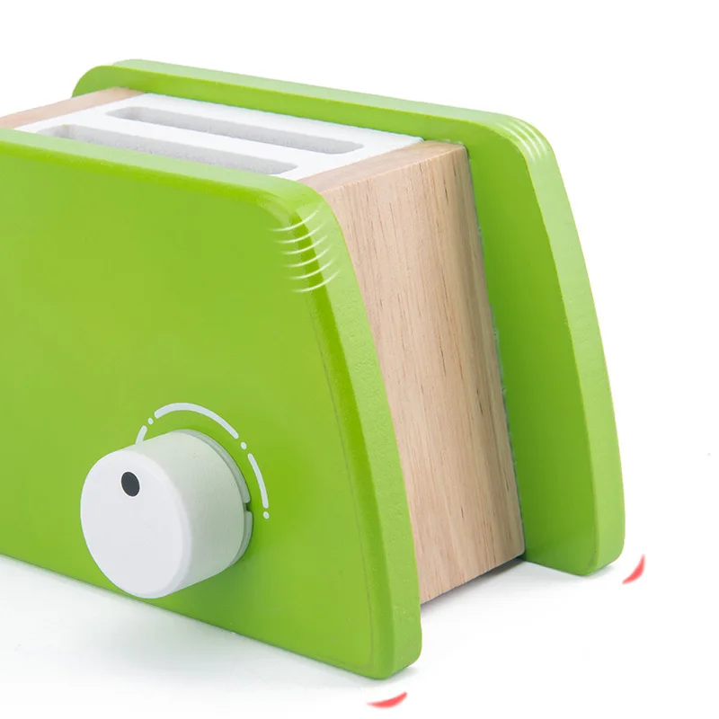 DIY Wooden Kitchen Toy Pretend Play Simulation Model Set Coffee Machine Cooking Educational Toys Gift For Children Kids Girls 3