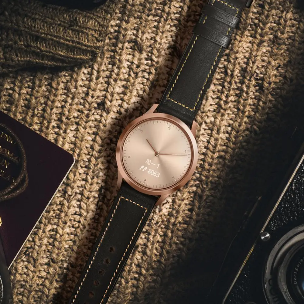 Кожаный ремешок для часов на замену часы ремешок для Garmin Vivoactive 3/Vivomove HR спортивный ремешок на запястье, браслет аксессуары