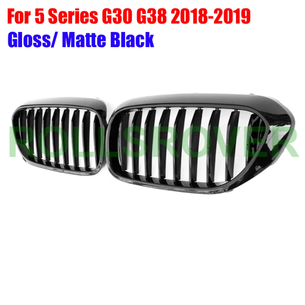 ROLLSROVER Черный ABS передний бампер решетка гриль для 5 серии G30 G38- однополосная Автомобильная производительность