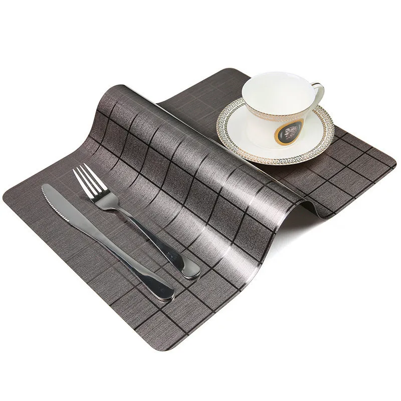 30x45cm PVC Dining Table Placemat Europe Style Kitchen Tool Tableware Pad Coaster Coffee Tea Place Mat Waterproof Lunching Mat