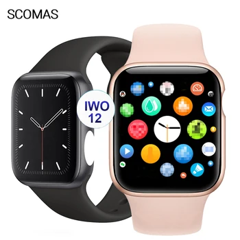 

SCOMAS Original IWO 12 Smart Watch Series 5 IP68 Waterproof ECG Heart Rate Monitor 30 Watch Faces Smartwatch For iOS Android