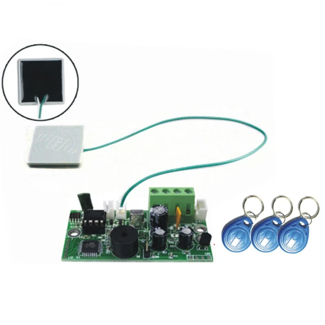 EMID Access Control Board 125KHZ RFID Embedded Controller DC12V Normally Closed Switch Free 10pcs Tags 6