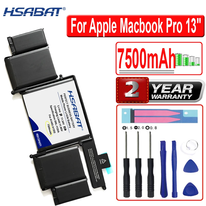 Аккумулятор для ноутбука Apple Macbook Pro 13 дюймов Retina A1502 A1493 020 814 конец 2013 года на