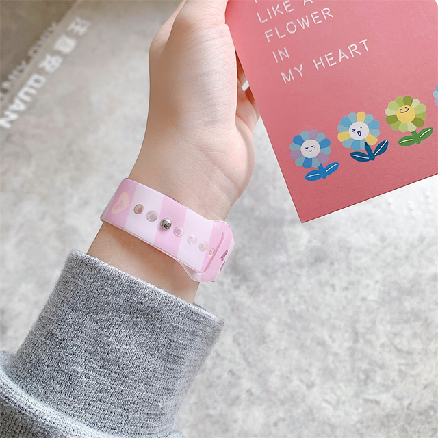 strap for Apple watch serie 7 5 4 SE 6 44mm 40mm Decoration correa 38/42mm belt Printed bracelet iWatch band 45mm 41mm