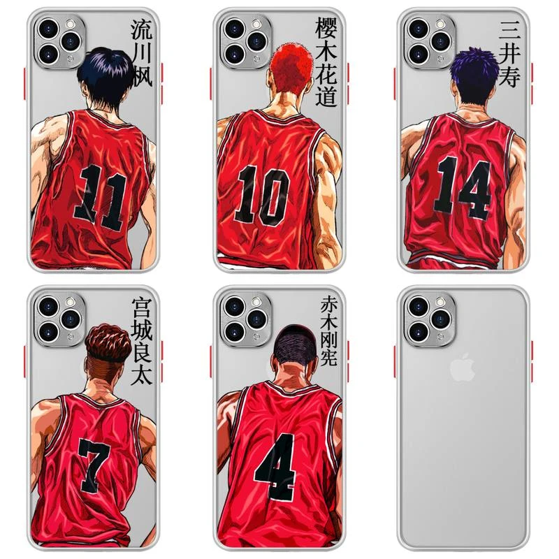 Comic Slam Dunk Sakuragi Phone Case For Iphone 12 11 Pro Max Mini Xs 8 7 Plus X Se Xr Matte Transparent Light White Cover Phone Case Covers Aliexpress