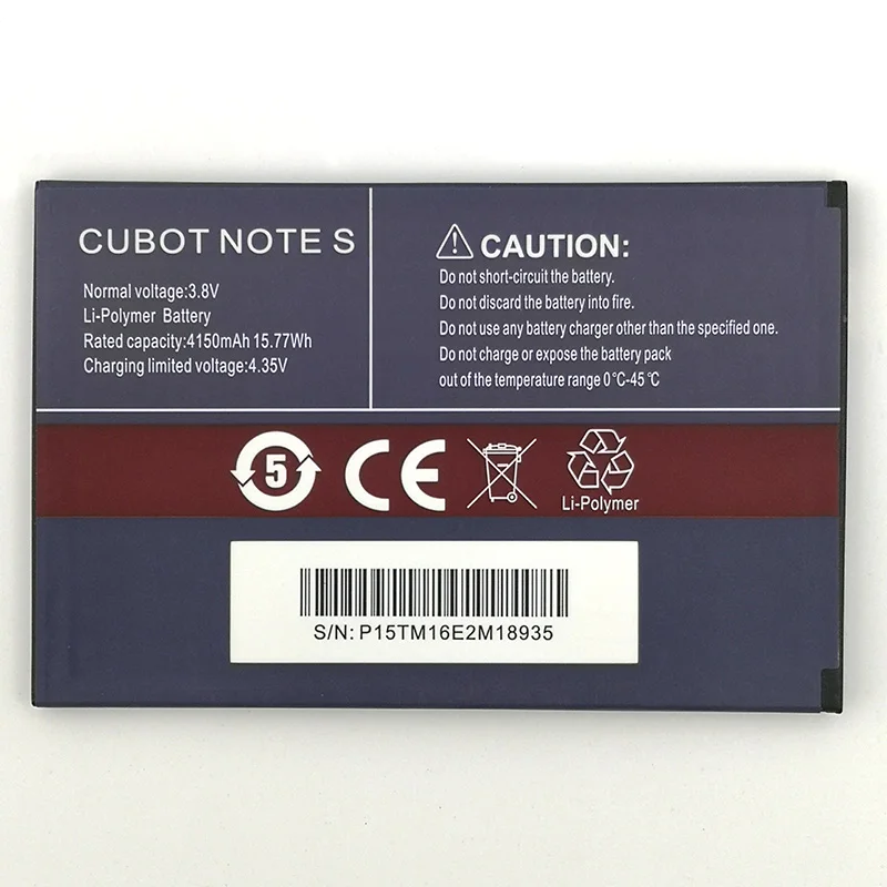 

2pcs NEW Original 4150mAh for CUBOT NOTE S battery for CUBOT NOTE Plus High Quality Battery+Tracking Number