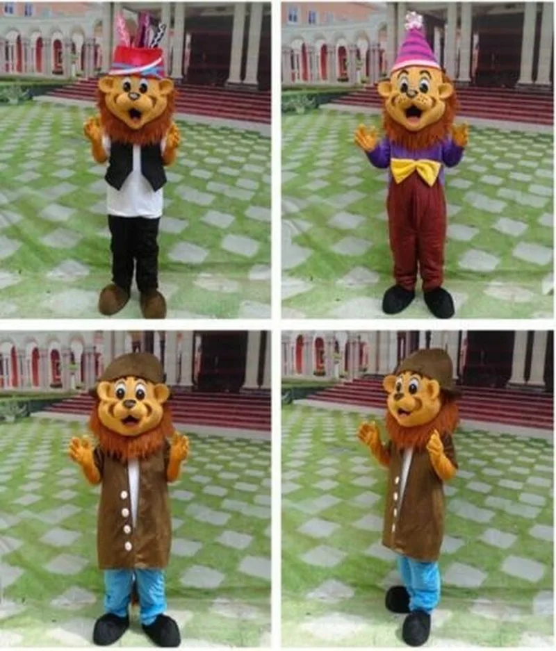 Костюм талисмана льва для Хэллоуина Карнавальный костюм взрослых Нарядное