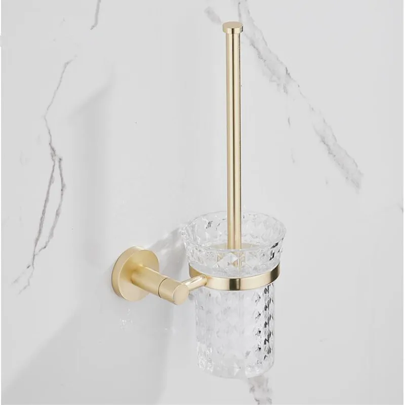 Bathroom Accessories Set Brushed Gold Bathroom Shelf,Towel Rack,Towel Hanger Paper holder,Toilet Brush Holder Bath Hardware Set