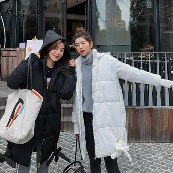 

Solid Hooded Thermal Warm Coat Women Outdoor Jacket Thicken Long Clothing Casual Loose Coat Female Camping Hiking Coat