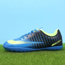 Мужская противоскользящая футбольная обувь с коротким ворсом для тренировок, для начальной школы, для студентов, для подиума, спортивная обувь на плоской подошве