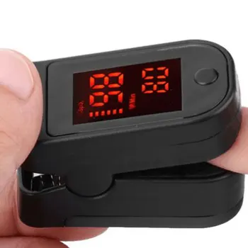 

Fingertip Pulse Oximeter Blood Pressure Oximetry Heart Rate Monitor SpO2 Oximetry Monitor (Black without Battery)