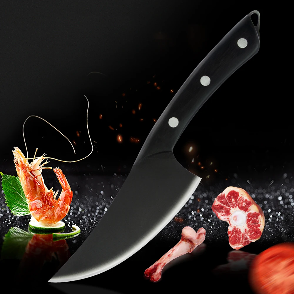 Нож для резки мяса 5 дюймов с зажимом ремня | Дом и сад