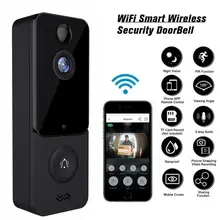 Sonnette intelligente sans fil avec carillon, Vision WiFi, télécommande étanche, prise EU/UK/US, pour maison