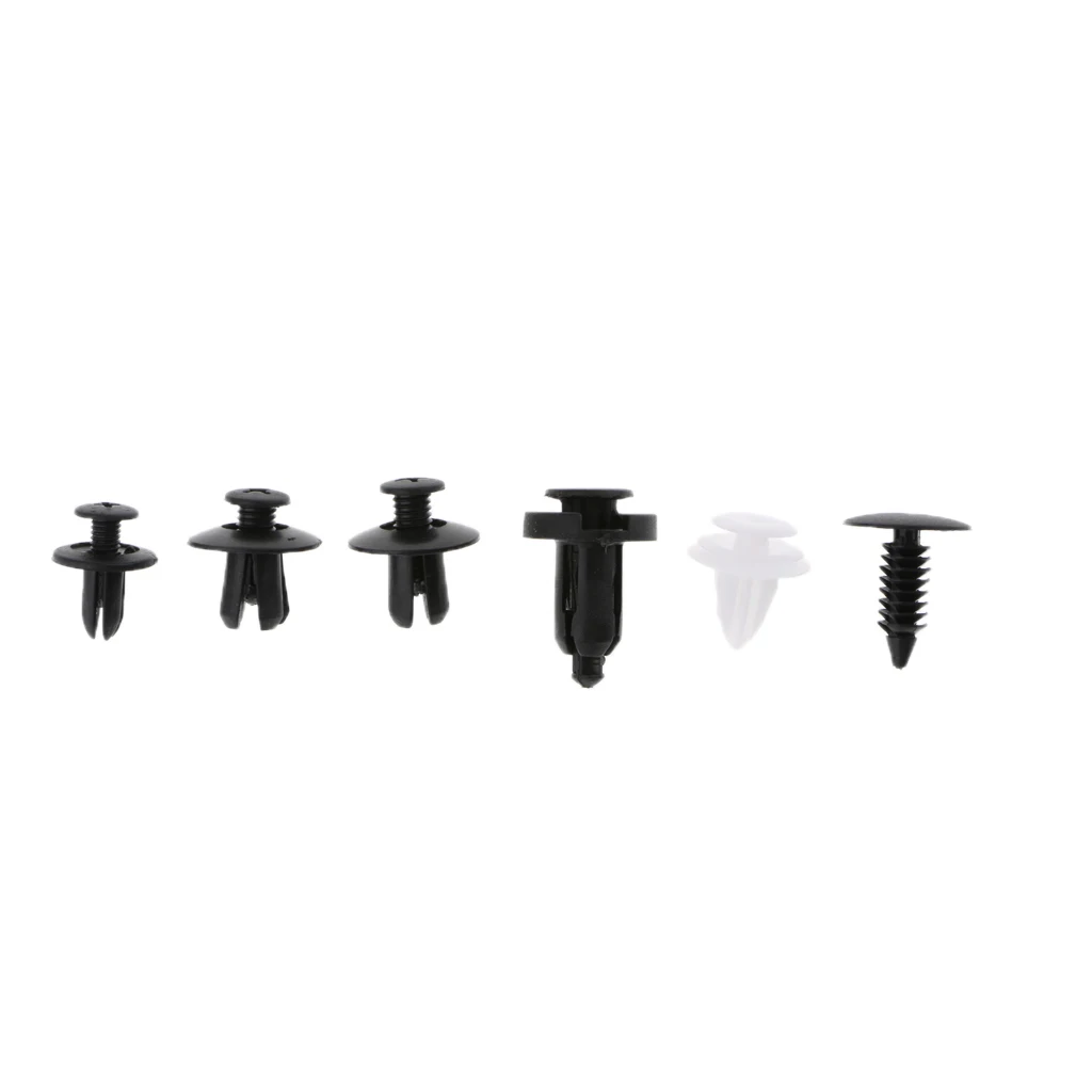 100pcs 6 Sizes Push Pin Retainer Universal For Auto Car SUV Pickup Truck