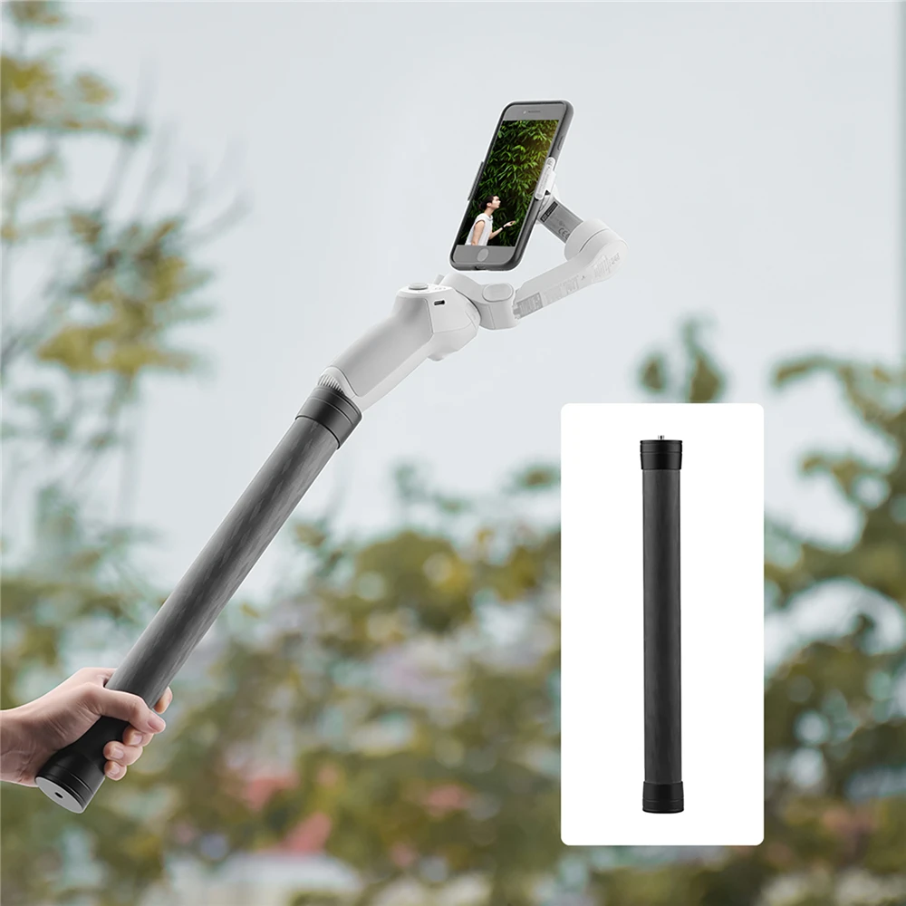 

Carbon Fiber Extension Rod Pole Handheld Bar For DJI OM 4 for Osmo Mobile 3/2 for Ronin S for Feiyu Vimble 2 Smooth 4