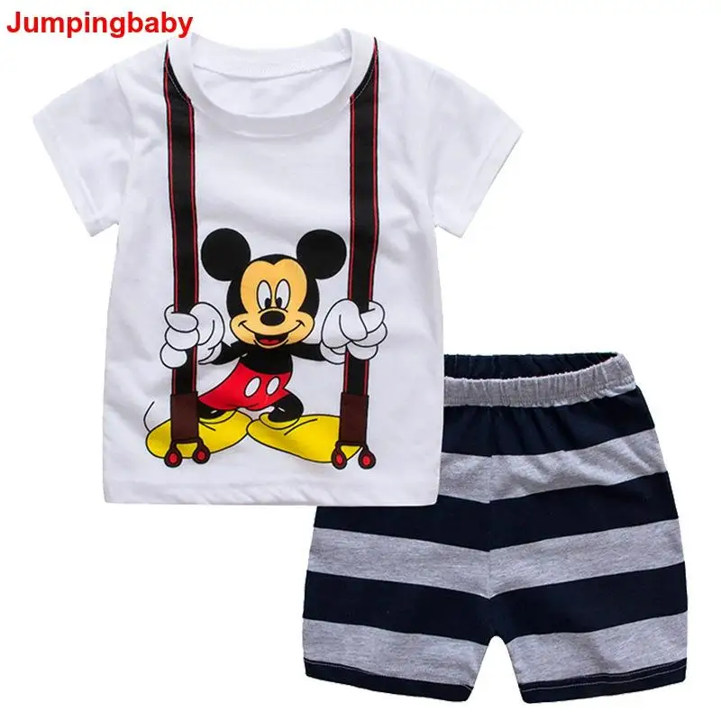 

2017 Kids Clothes Children Boys Girls Summer Clothing Sets Baby Short Sleeve Set Roupas Infantis Menino Menina Costume Suits New