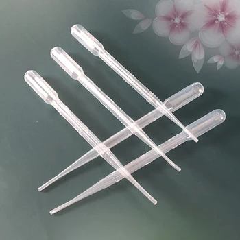 

100pcs 3ml Disposable Dropper for Lipstick Lip Blam Lip Gloss DIY Accessories Transparent Pipettes Transfer Graduated Pipettes