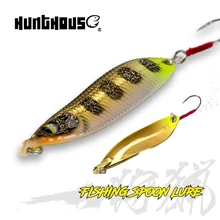 Hunthouse Spoon Lure Baits 2.1/3.4/4.9g Small Metal Bait Trout Lure Rolling Spoons For Freshwater Bass Carp 2020 pesca Tackle