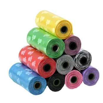 

50 Rolls of Pet Litter Bags Thickened for Outdoor Cleaning of Cat and Dog Garbage Bags