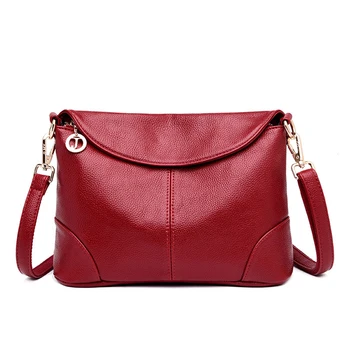 

Spring 2020 New Fashion Ladies Diagonal Shoulder Bag European And American Simple Soft Leather Small Square Bag