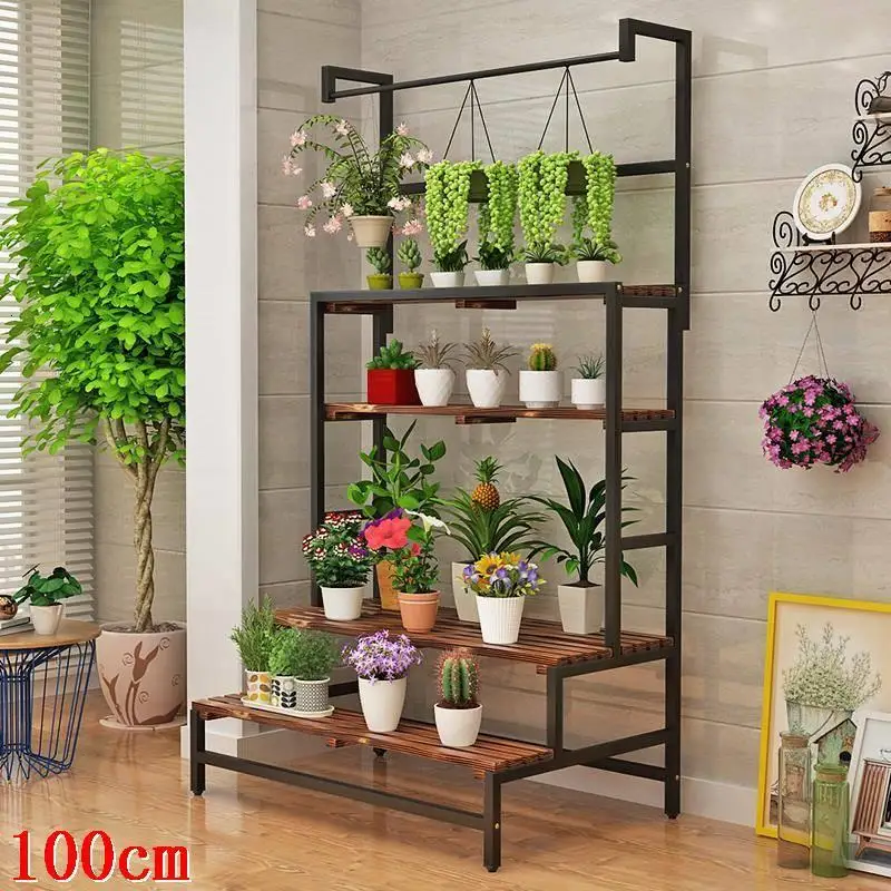 MODEL J Крытый Huerto Urbano Madera Estanteria Para Macetas Saksi Standi plantenstandard балкон полка открытый цветок завод Стенд - Цвет: MODEL J
