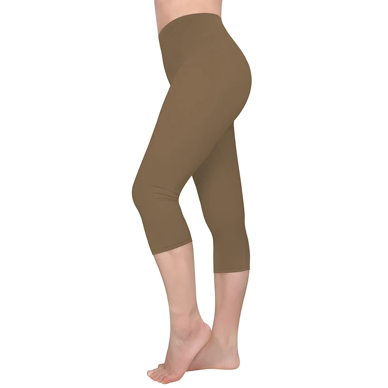 Leggings 3/4 Pants Female Capri Casual Pant Sporting Fitness High