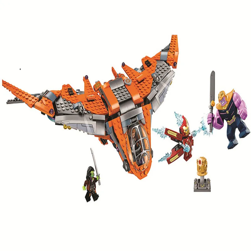 

New Super Heroes Thanos Ultimate Battle Legoinglys Marvel Fit Avengers Infinity Wars Building Blocks Bricks Toys Kid Gift