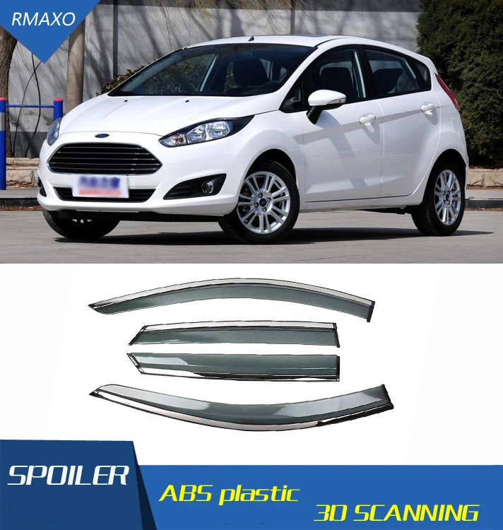 Для Ford Fiesta 2009-2017 оконный козырек вентиляционные оттенки Защита от солнца дождя