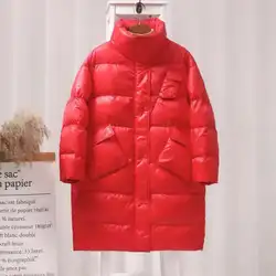 90% White Duck Down Thick Warm Jacket Female Parkas Winter Loose Long Fashion Feather Down Coat Snow Outwear